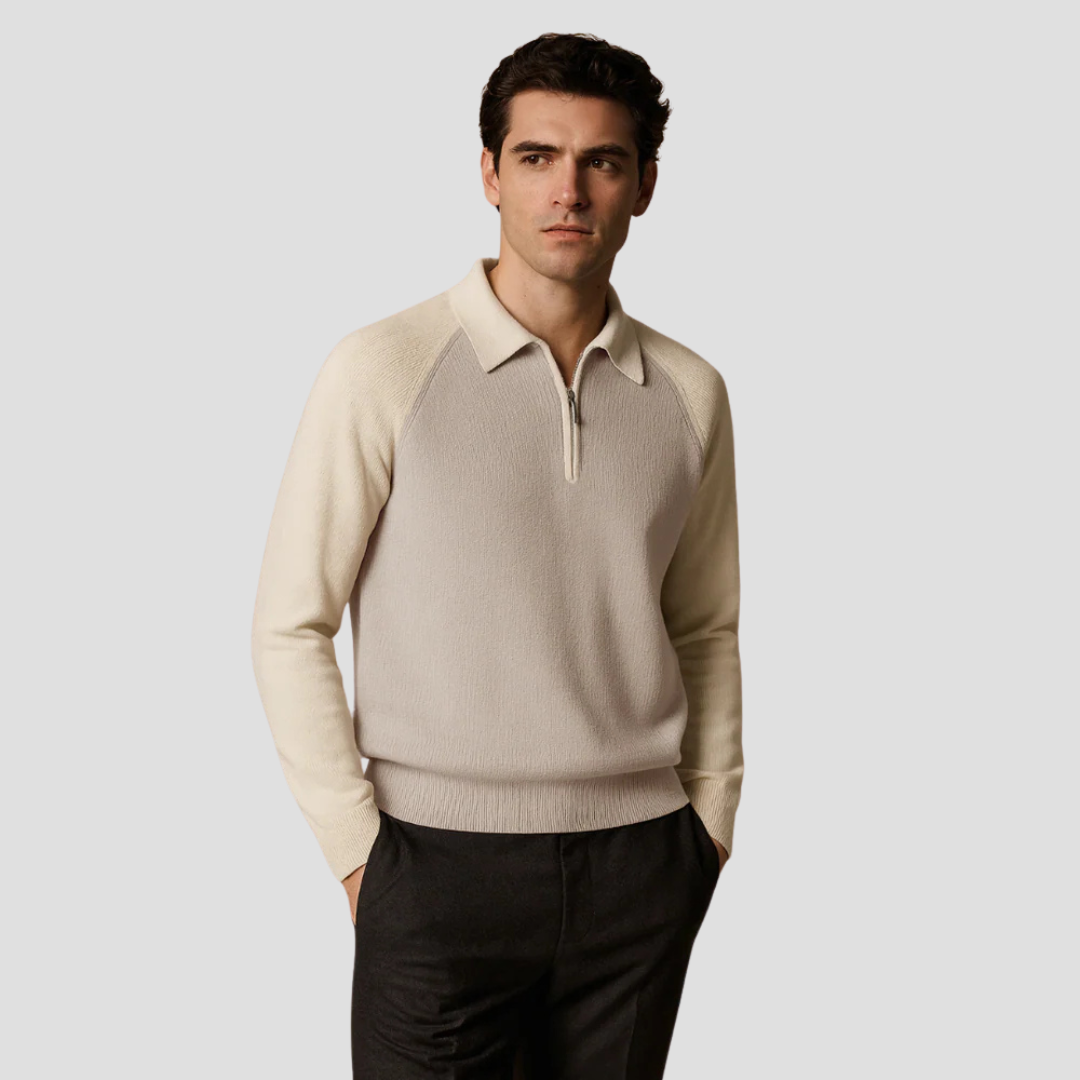 Zander | Two-Tone Polo Jumper 2