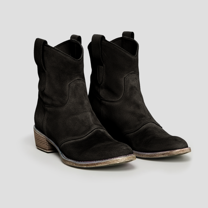 Zara | Suede Cowboy Boots 6