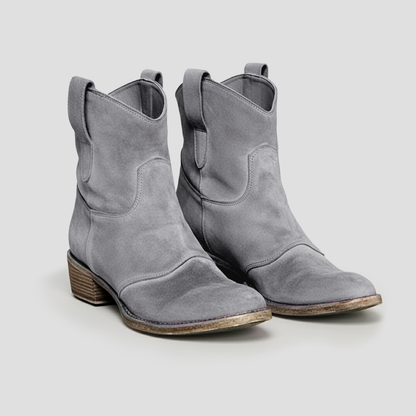 Zara | Suede Cowboy Boots 8