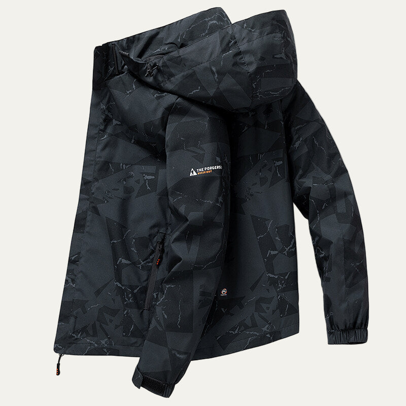 VogeLuxe | Men’s Technical Hooded Outdoor Shell Jacket