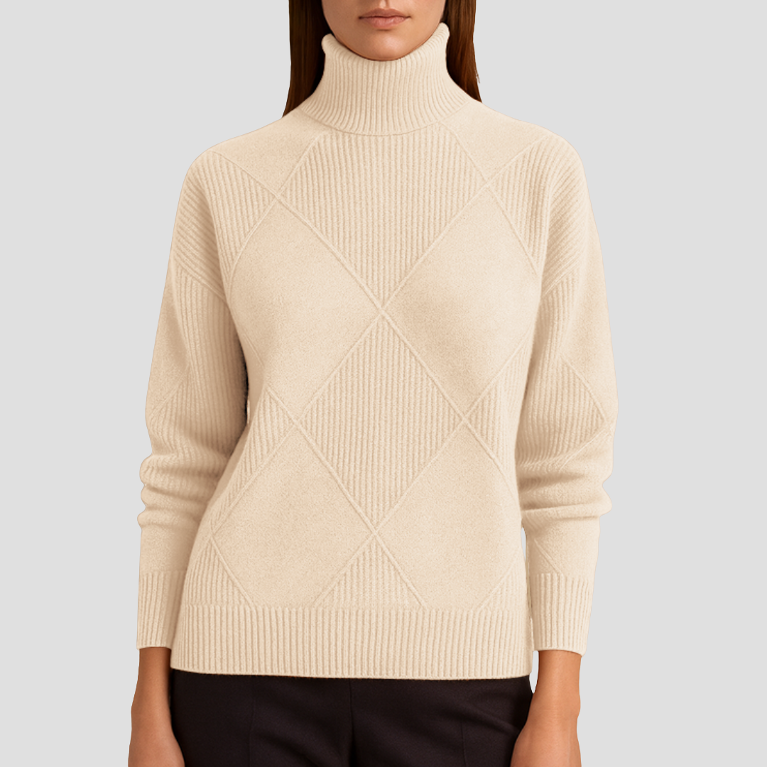 Zetta | Ribbed Turtleneck Jumper 10