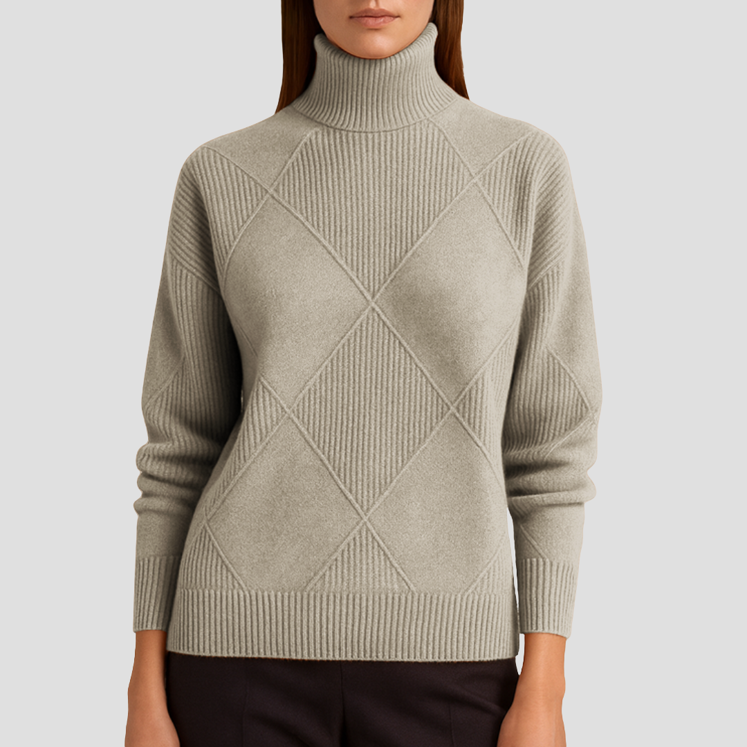 Zetta | Ribbed Turtleneck Jumper 6