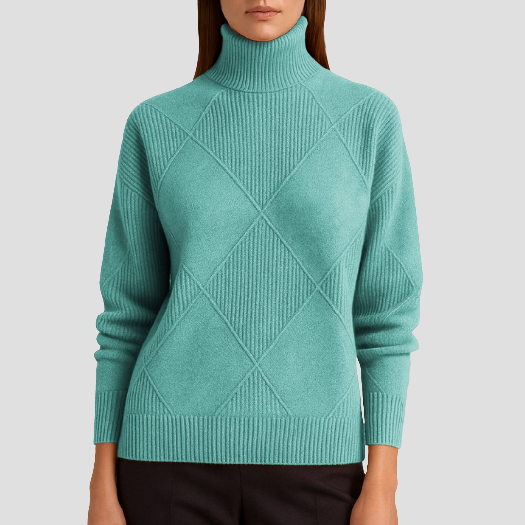 Zetta | Ribbed Turtleneck Jumper 8