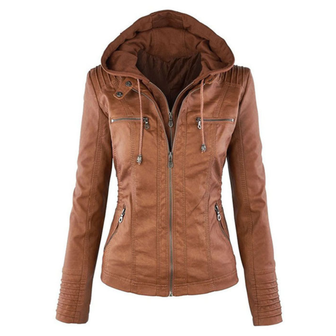 Ladies' Fleece Zip Hoodie Coat - VogeLuxe