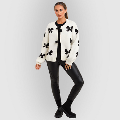 Cozy Women's Cable Knit Cardigan Sweater - VogeLuxe