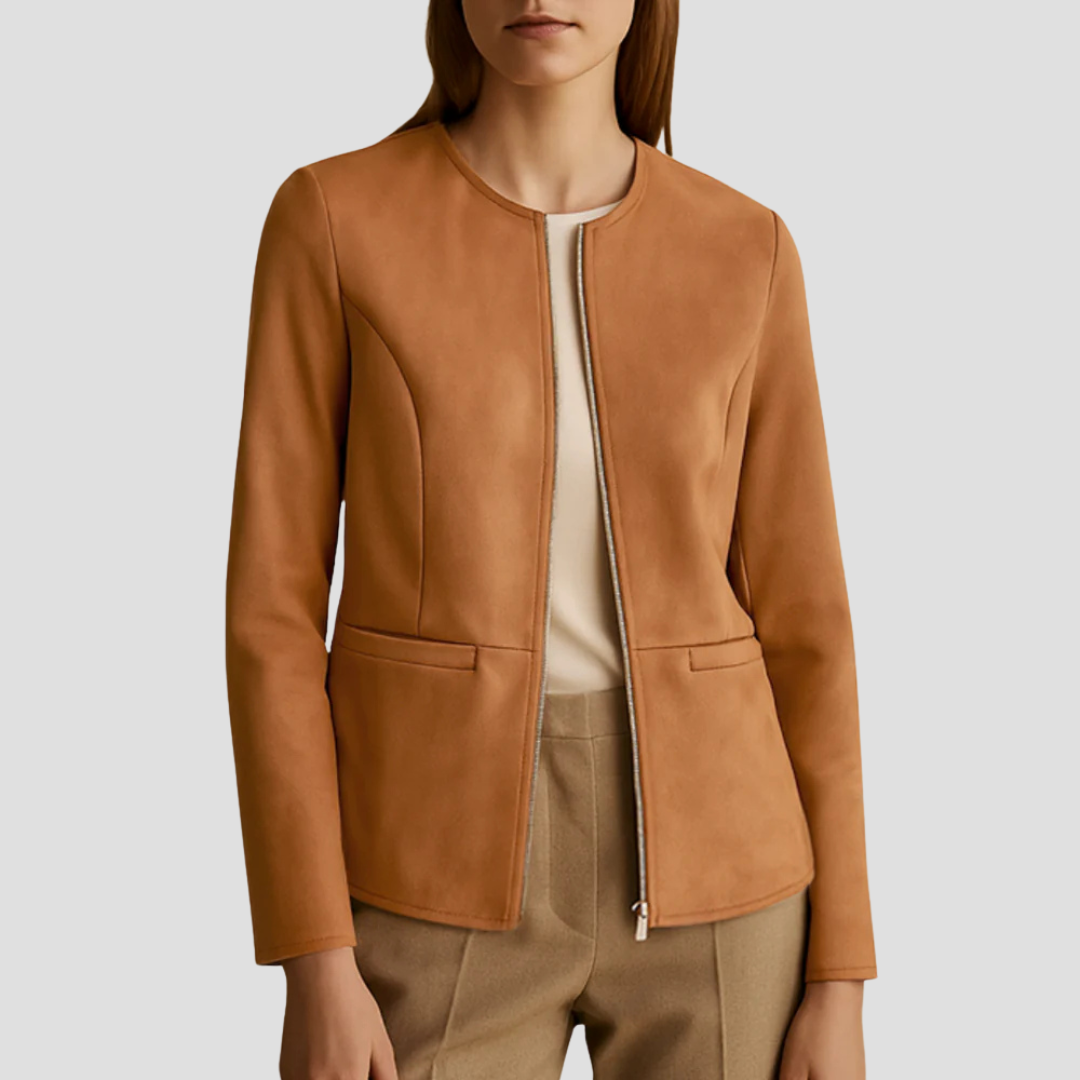 Zosia | Cropped Round-Neck Jacket 0