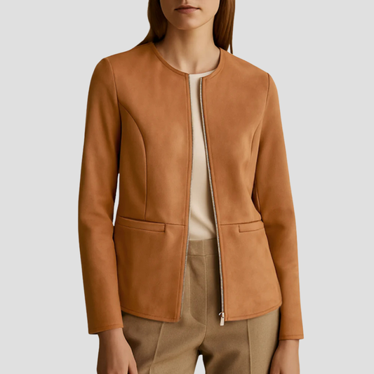 Zosia | Cropped Round-Neck Jacket 0
