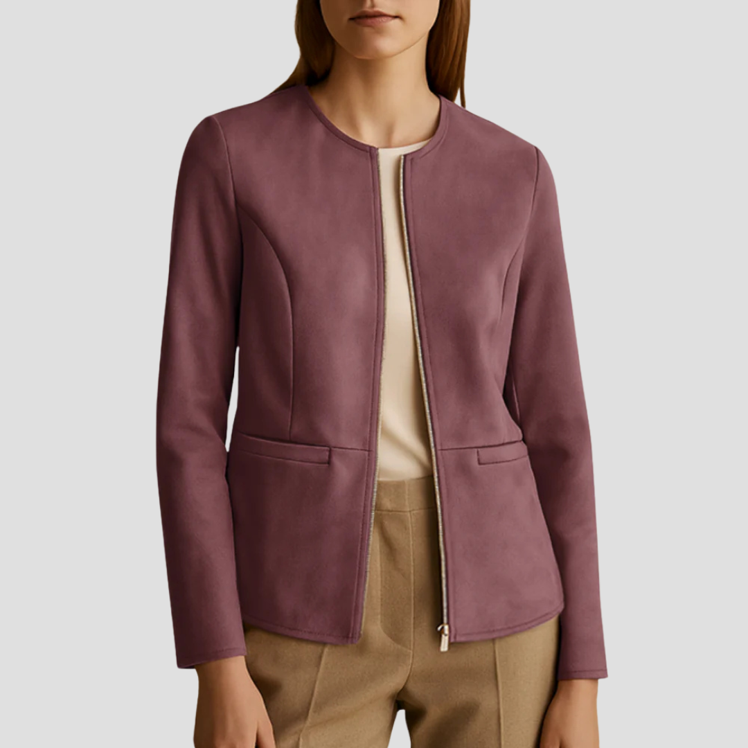 Zosia | Cropped Round-Neck Jacket 11