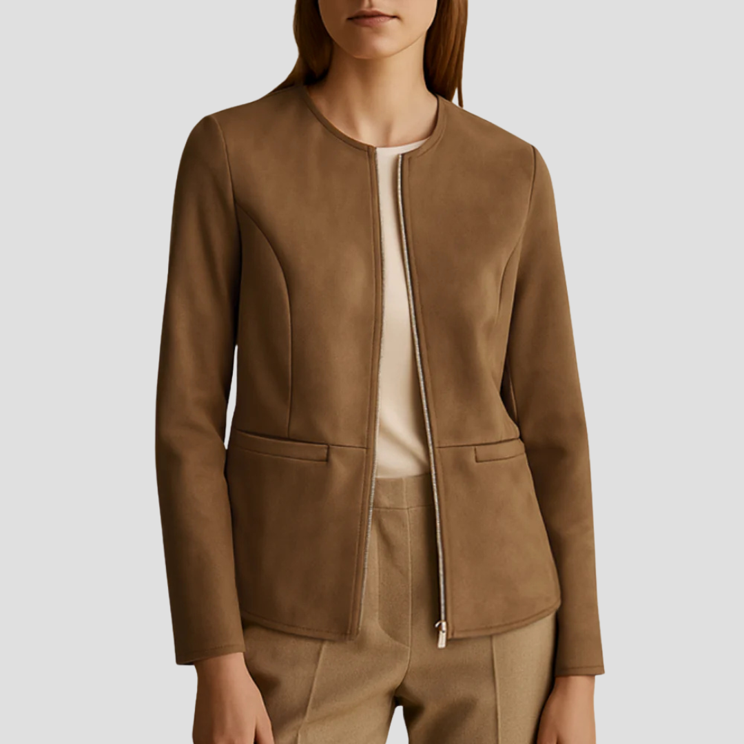 Zosia | Cropped Round-Neck Jacket 12