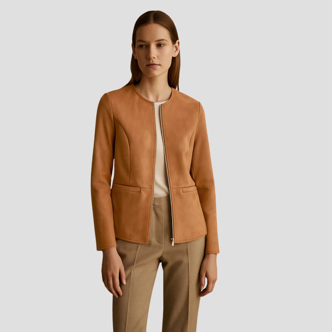 Zosia | Cropped Round-Neck Jacket 2