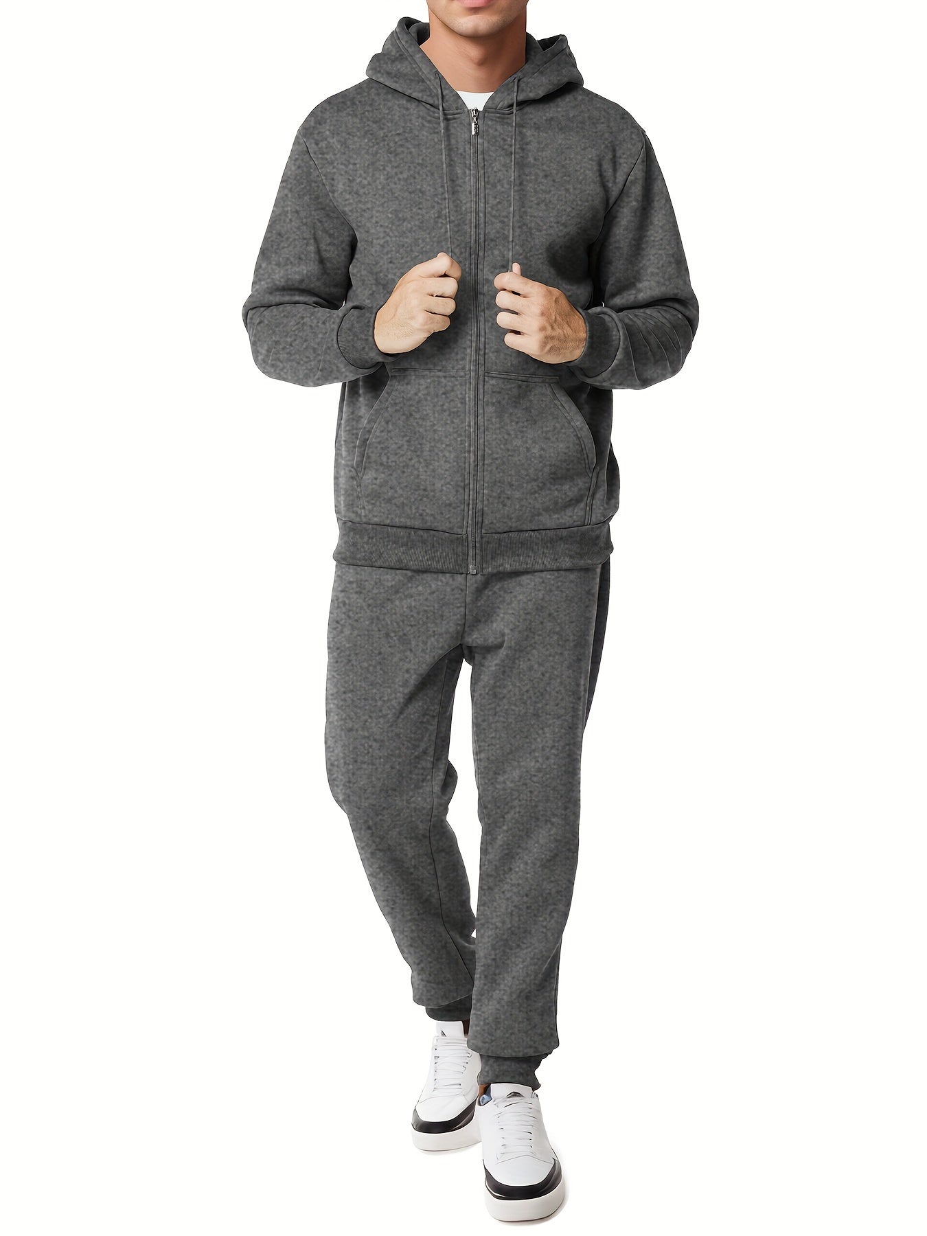 Classic Comfortable Men's Tracksuit Hoodie and Pants Set