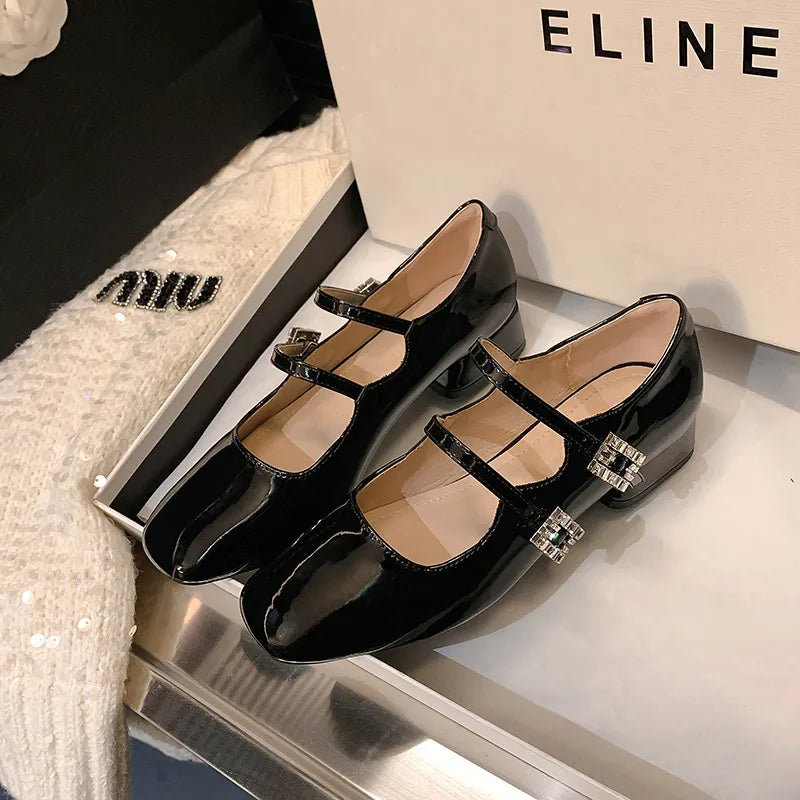 Thick Heel Classic Mary Jane Shoes
