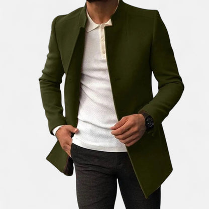 Slim Fit Men's Wool Classic Overcoat