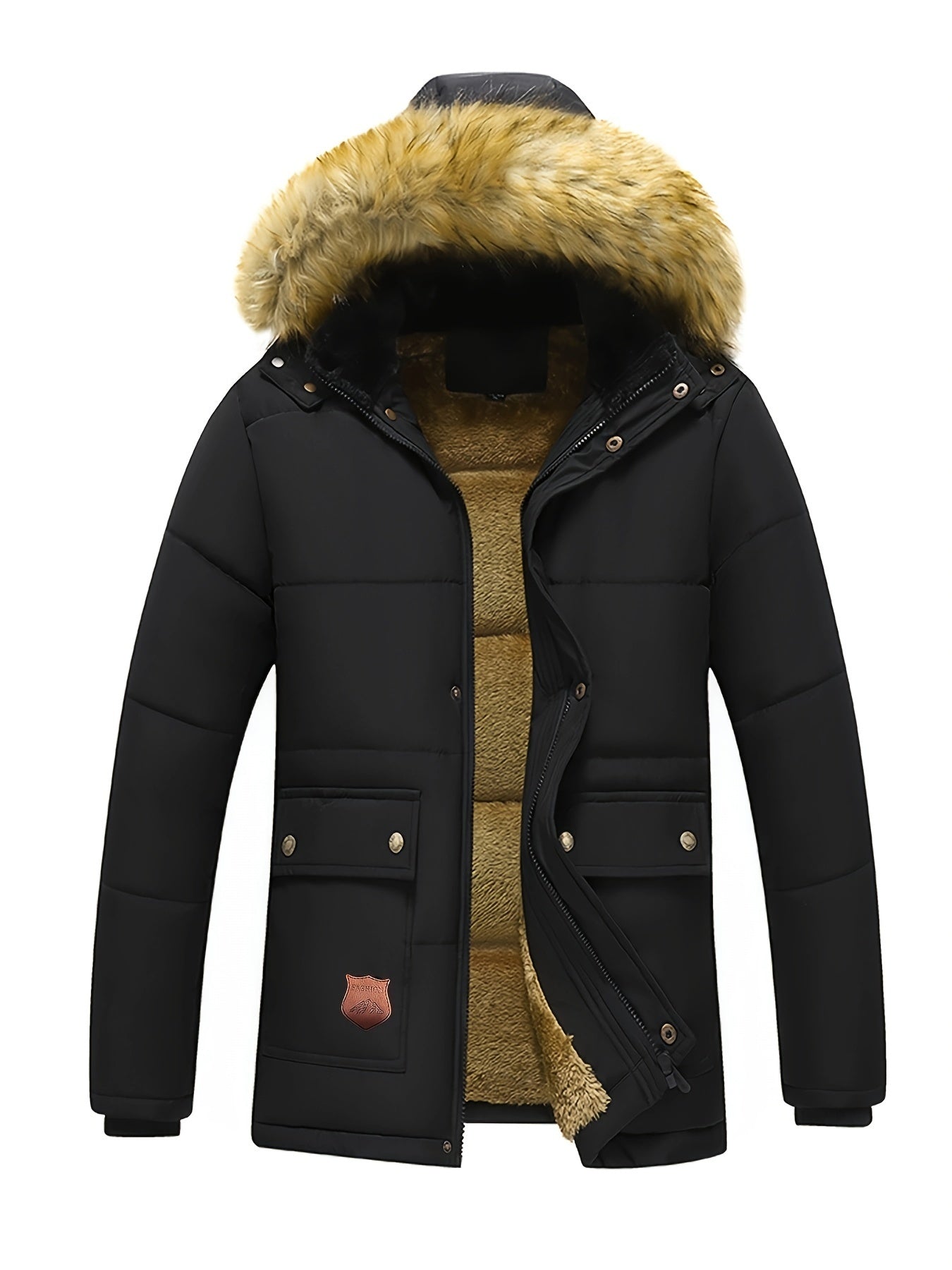 Warm Classic Fit Men's Winter Coat - VogeLuxe