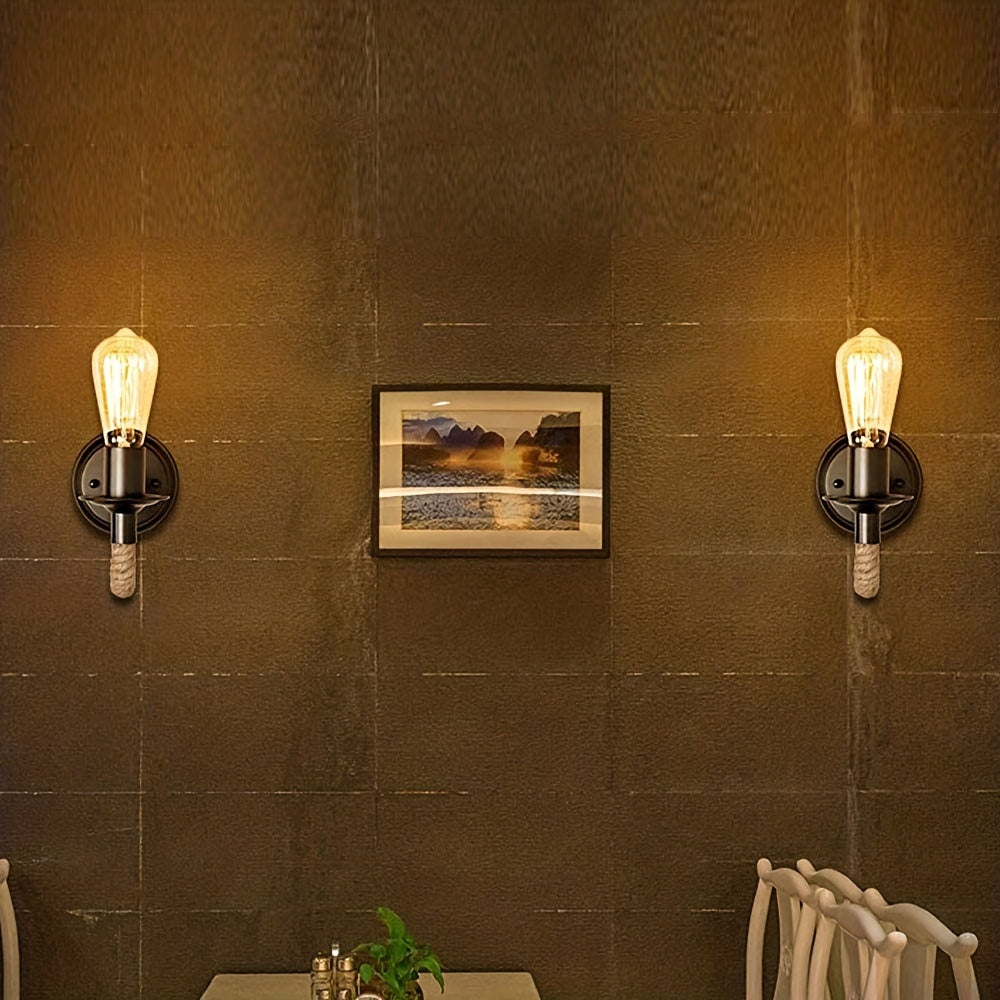 Rustic Chain E27 Wall Lamp - VogeLuxe
