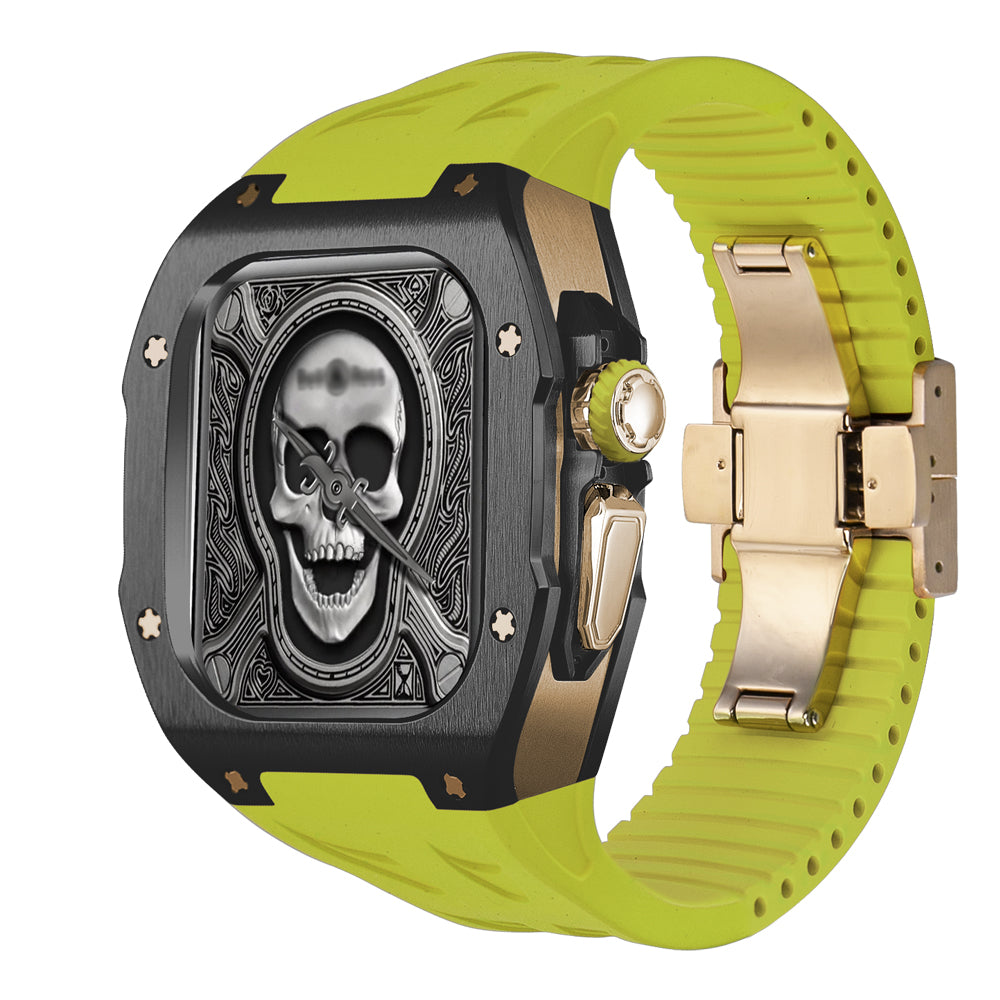 Durable Titanium Case and Soft Rubber Strap for Apple Watch Ultra