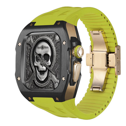 Durable Titanium Case and Soft Rubber Strap for Apple Watch Ultra