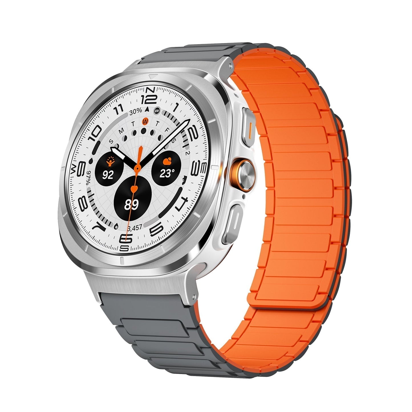 Flexible Magnetic Fitness Strap for Samsung Watch 7 Ultra