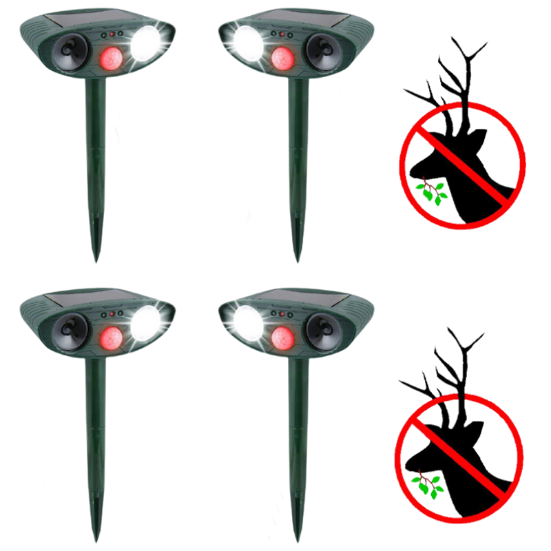 Outdoor Deer Repellent Ultrasonic Solar Pest Deterrent - VogeLuxe