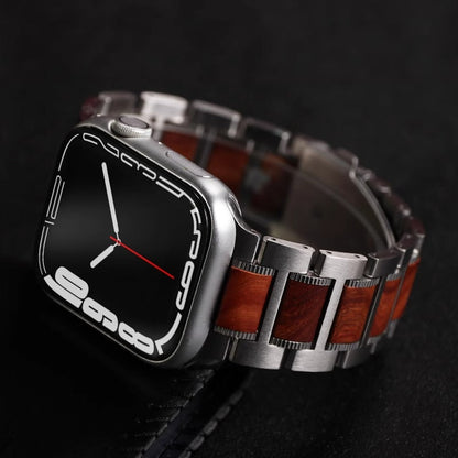 Brown Leather and Silver Watch Strap, Classic Style