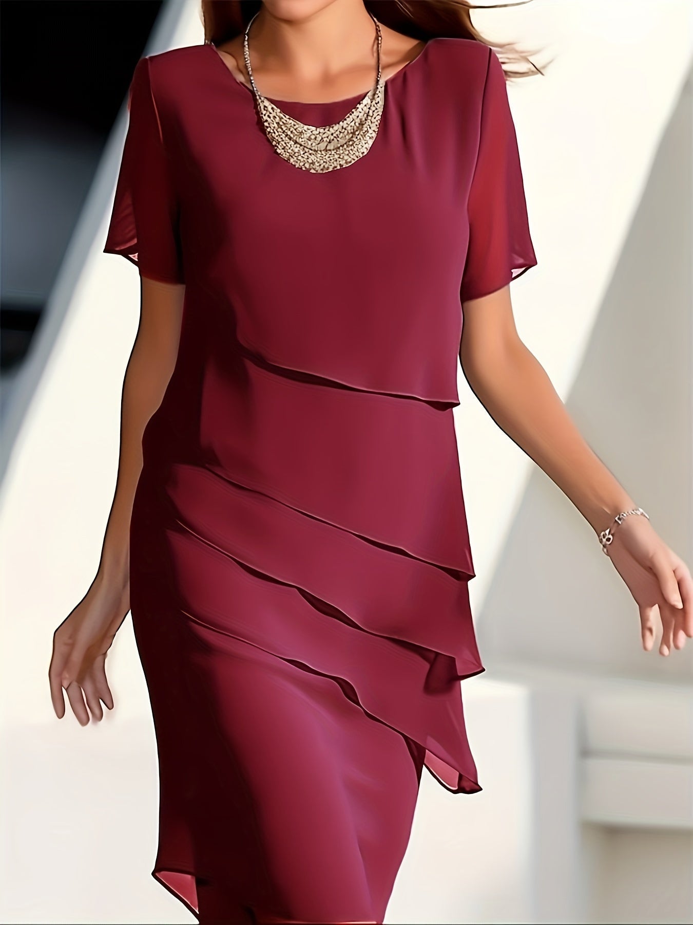 Women's Classic Fit Short Sleeve Dress