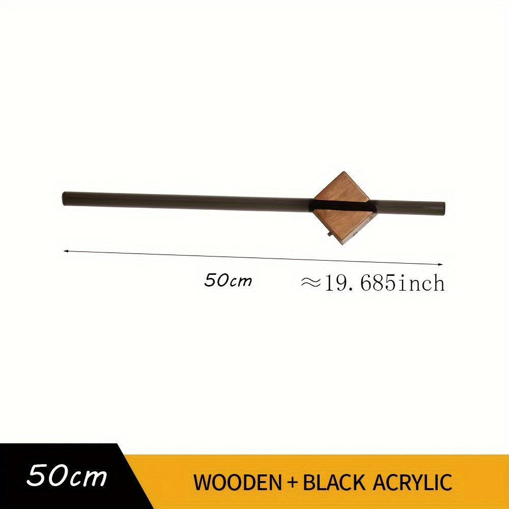 Sleek Wooden Bathroom Towel Rack
