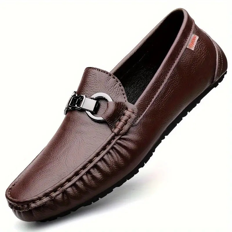 Soft Leather Slip-On Loafers for Men - VogeLuxe