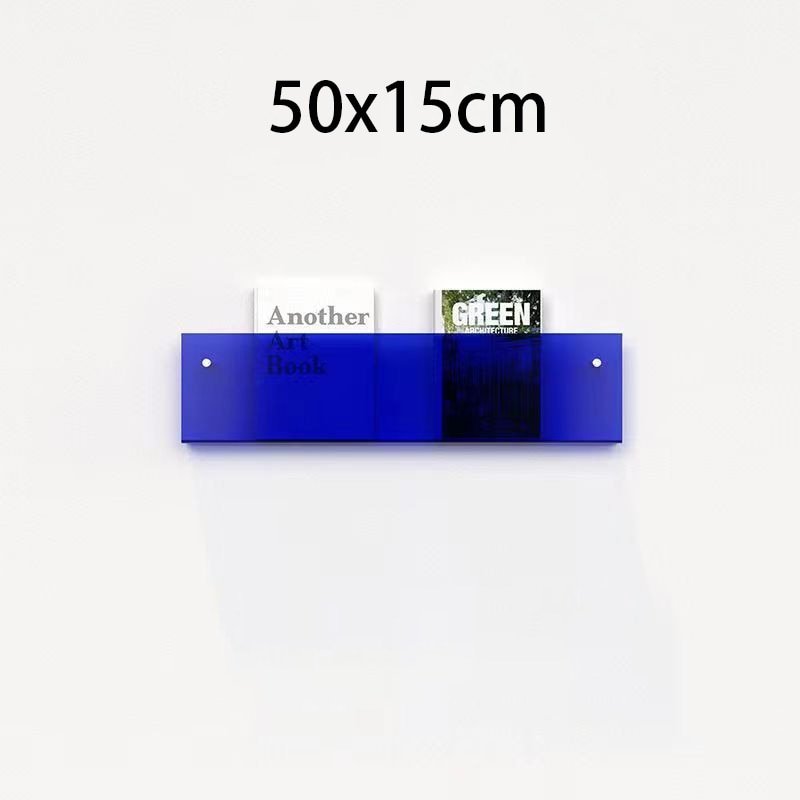 Clear Wall Mount Magazine Rack Shelf