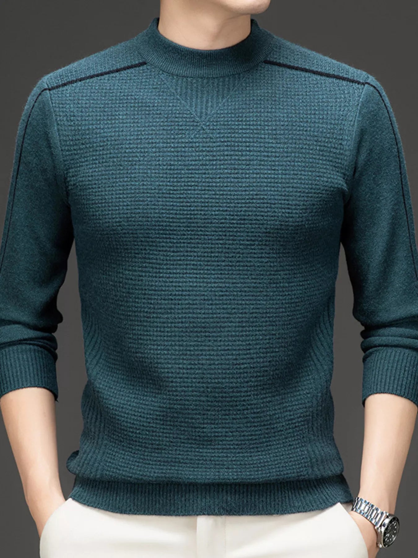 Big and Tall Crew Neck Sweater Top