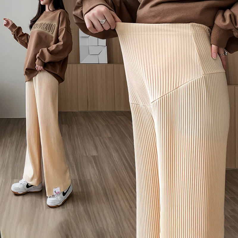 Fluffy Hem Pregnant Women Pants