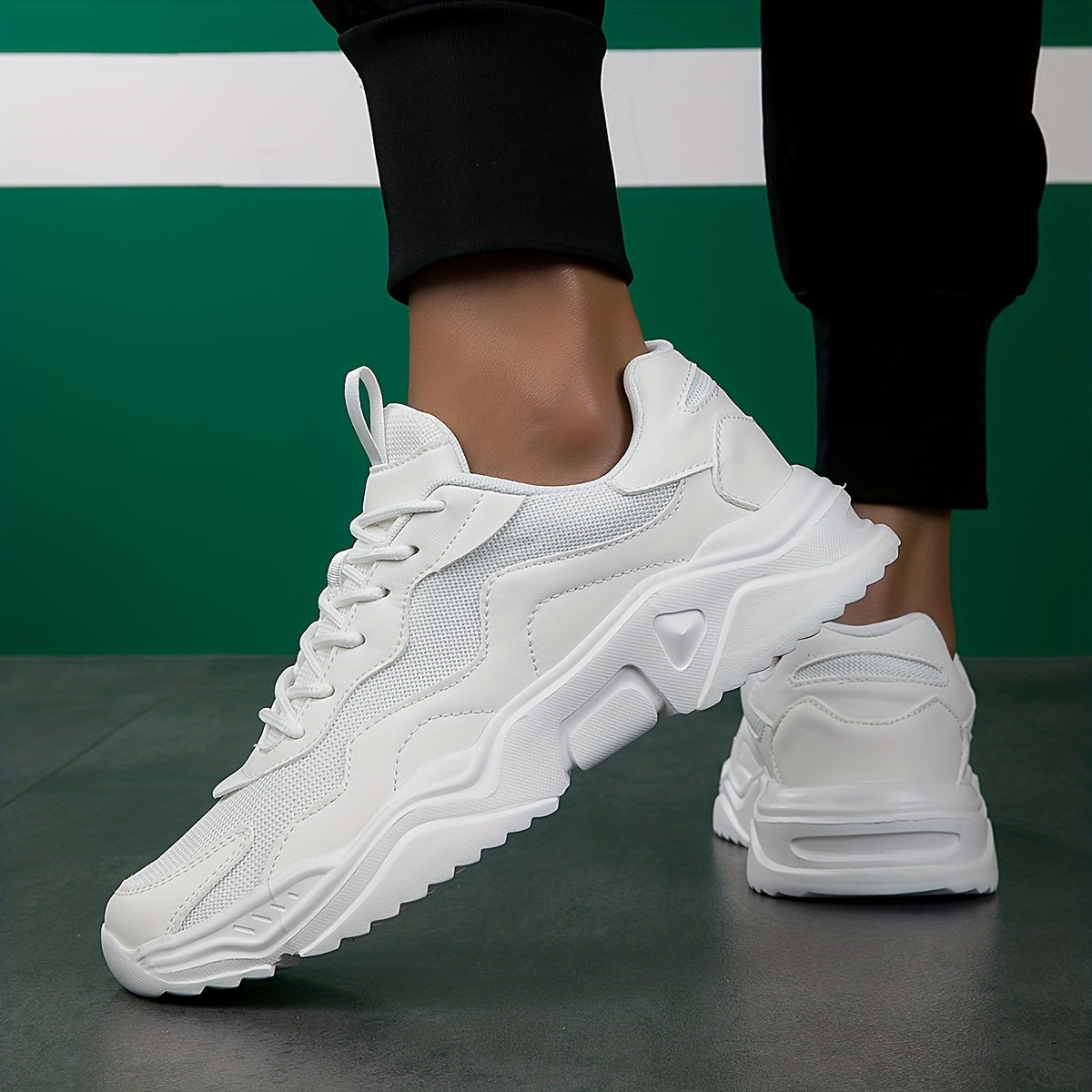 Comfy Classic White Sneakers For Men - BritishElegance