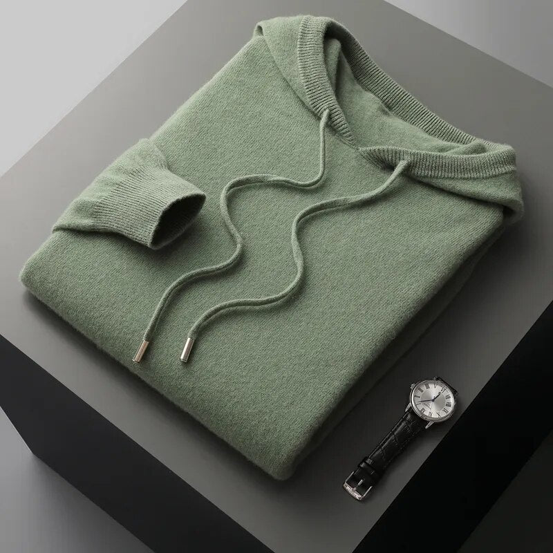 Relaxed Fit Men's Hooded Sweatshirt Pullover