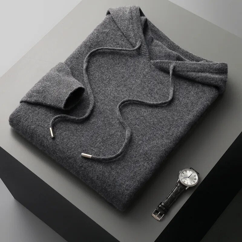 Relaxed Fit Men's Hooded Sweatshirt Pullover