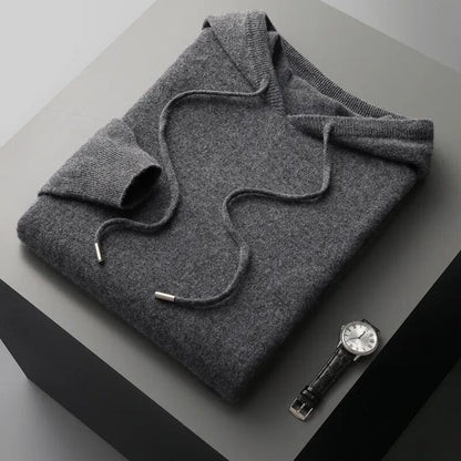 Relaxed Fit Men's Hooded Sweatshirt Pullover