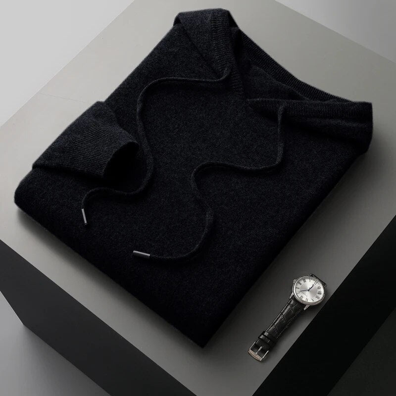 Relaxed Fit Men's Hooded Sweatshirt Pullover
