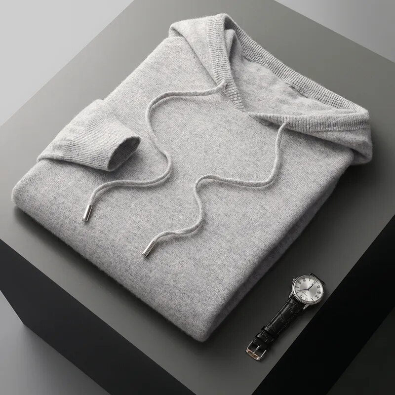 Relaxed Fit Men's Hooded Sweatshirt Pullover