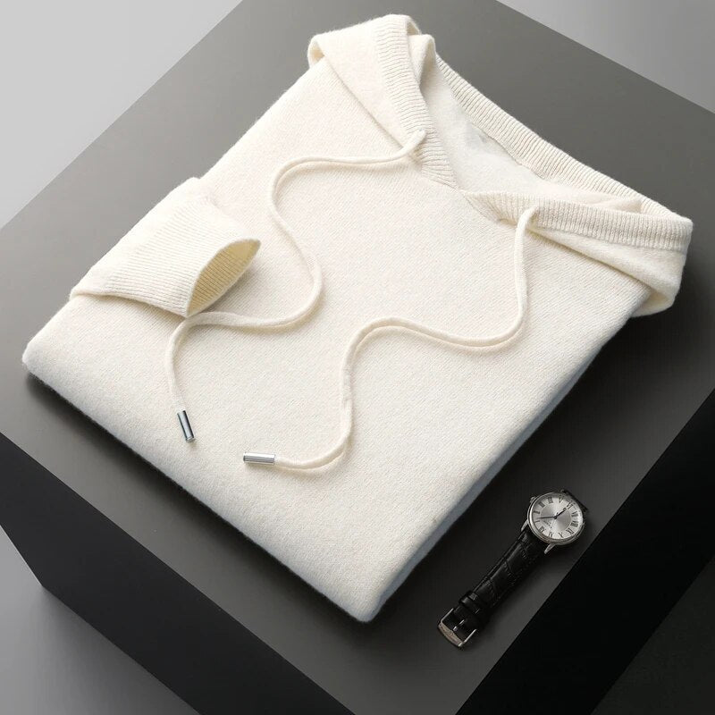 Relaxed Fit Men's Hooded Sweatshirt Pullover