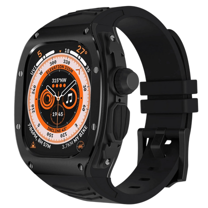 Durable Metal Case and Rubber Strap for Apple Watch Ultra