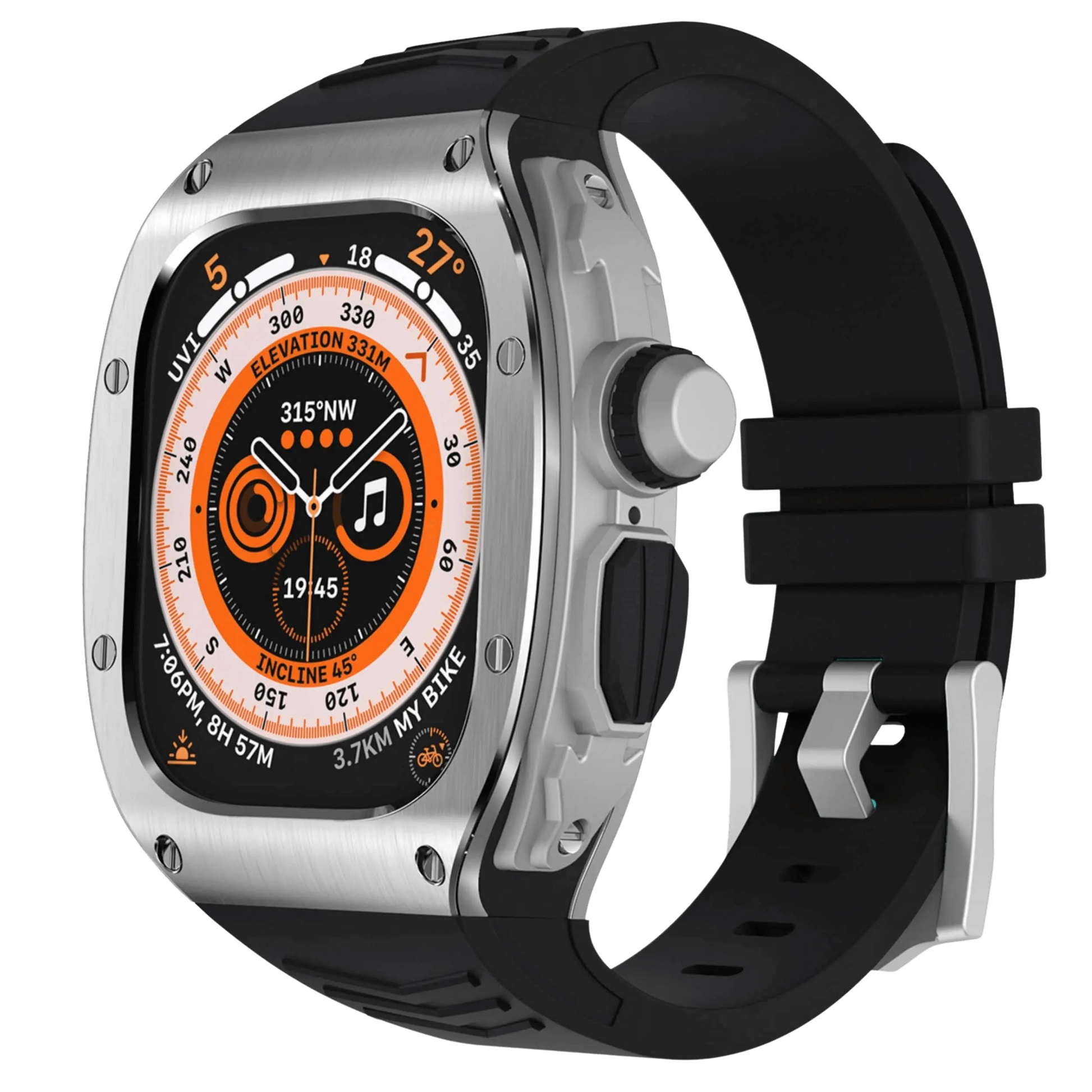 Durable Metal Case and Soft Strap for Apple Watch Ultra - VogeLuxe