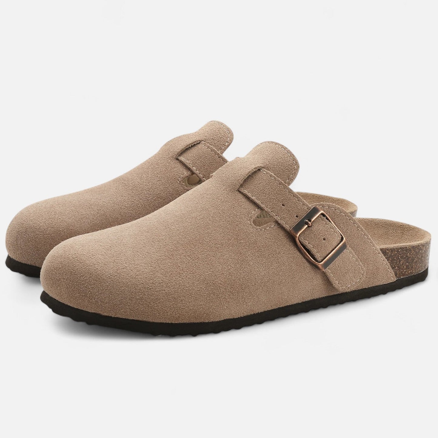 Luxury Suede Mens Slip On Mules