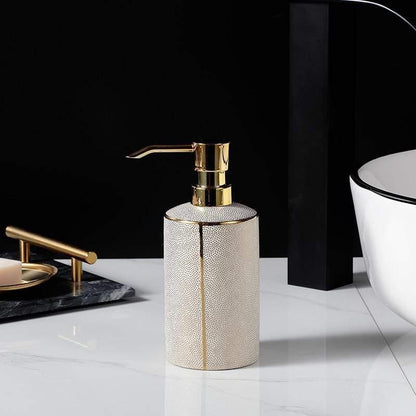 Elegant White Ceramic Bathroom Set