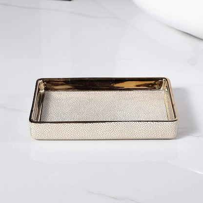 Elegant White Ceramic Bathroom Set