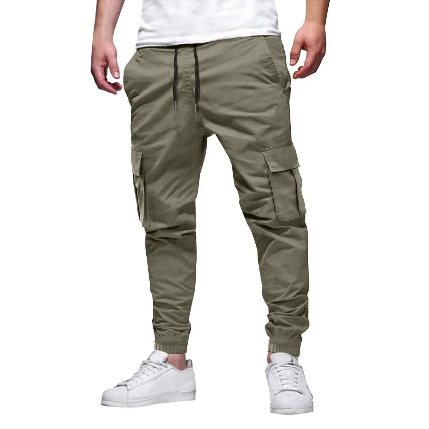Men's Comfortable Fit Elastic Waist Jogger Pants