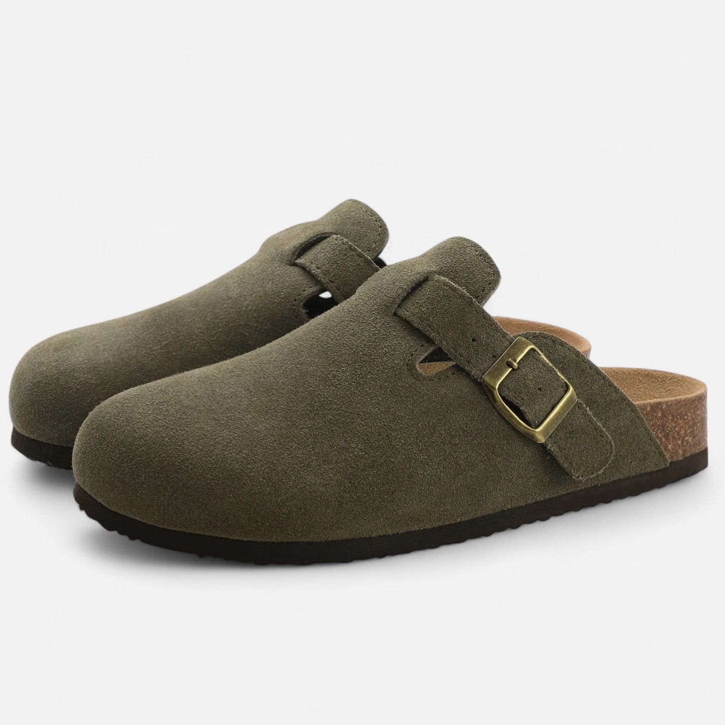 Luxury Suede Mens Slip On Mules