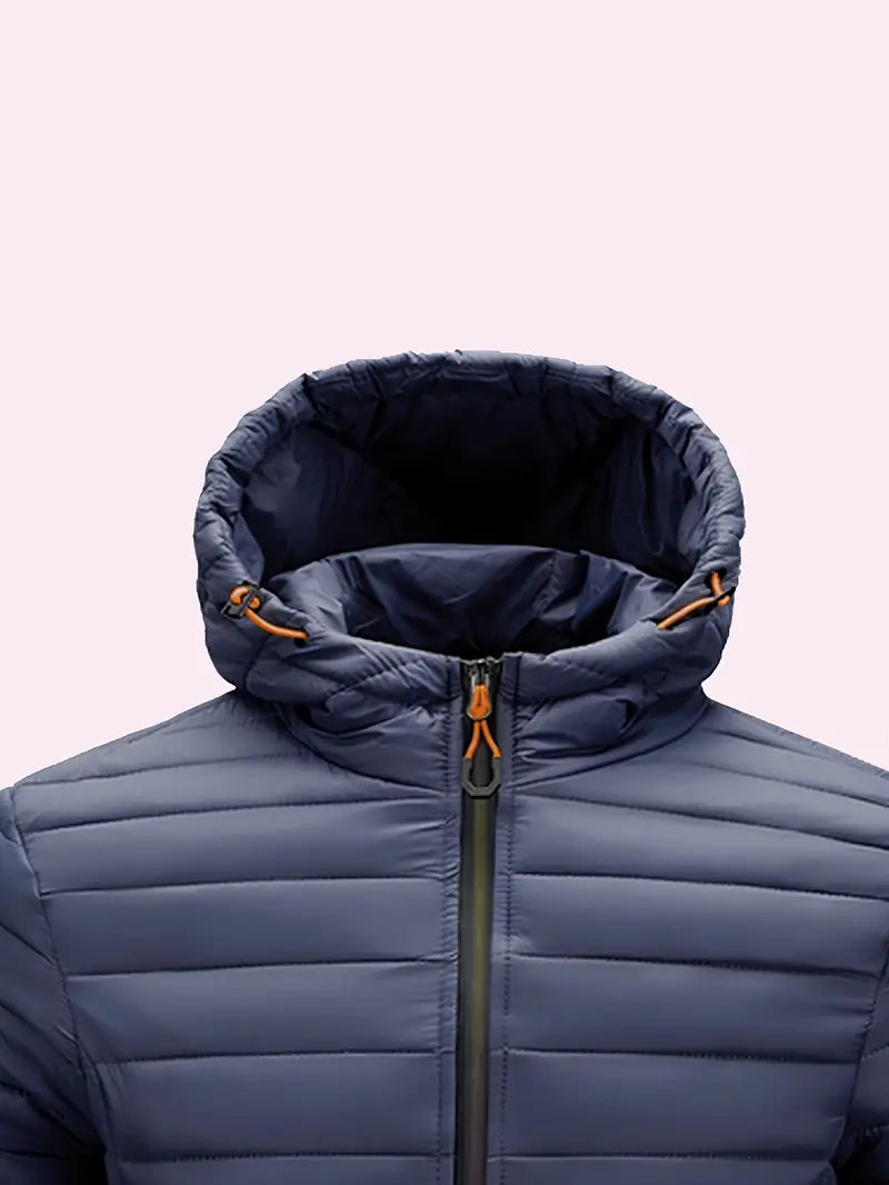 VogeLuxe | Women’s Hooded Quilted Full Zip Puffer Jacket