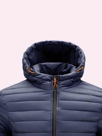 VogeLuxe | Women’s Hooded Quilted Full Zip Puffer Jacket