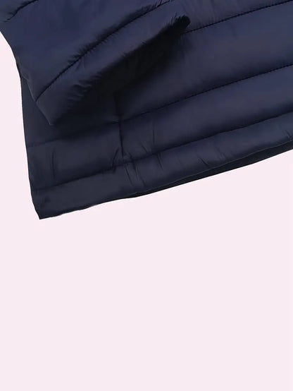 VogeLuxe | Women’s Hooded Quilted Full Zip Puffer Jacket
