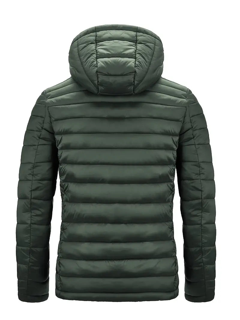 VogeLuxe | Women’s Hooded Quilted Full Zip Puffer Jacket