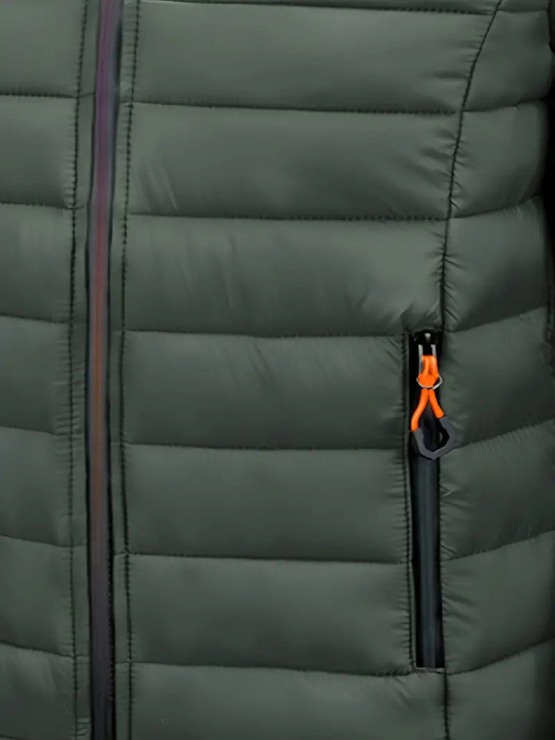 VogeLuxe | Women’s Hooded Quilted Full Zip Puffer Jacket
