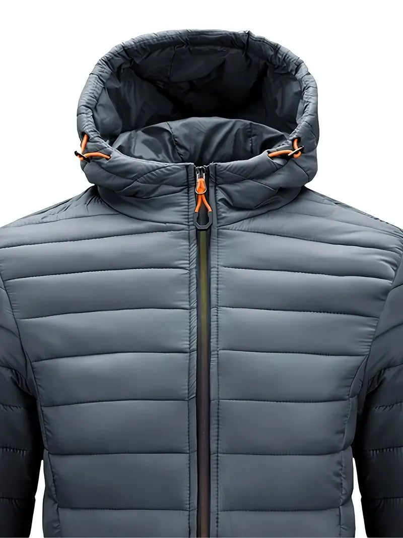 VogeLuxe | Women’s Hooded Quilted Full Zip Puffer Jacket
